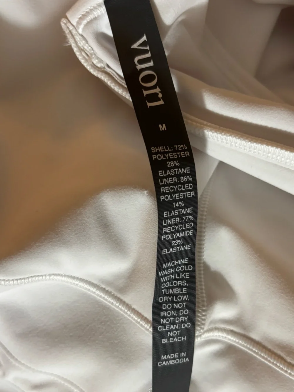 Vuori Cream Sleeveless Drawstring Waist Tennis Dress - Picture 6 of 7
